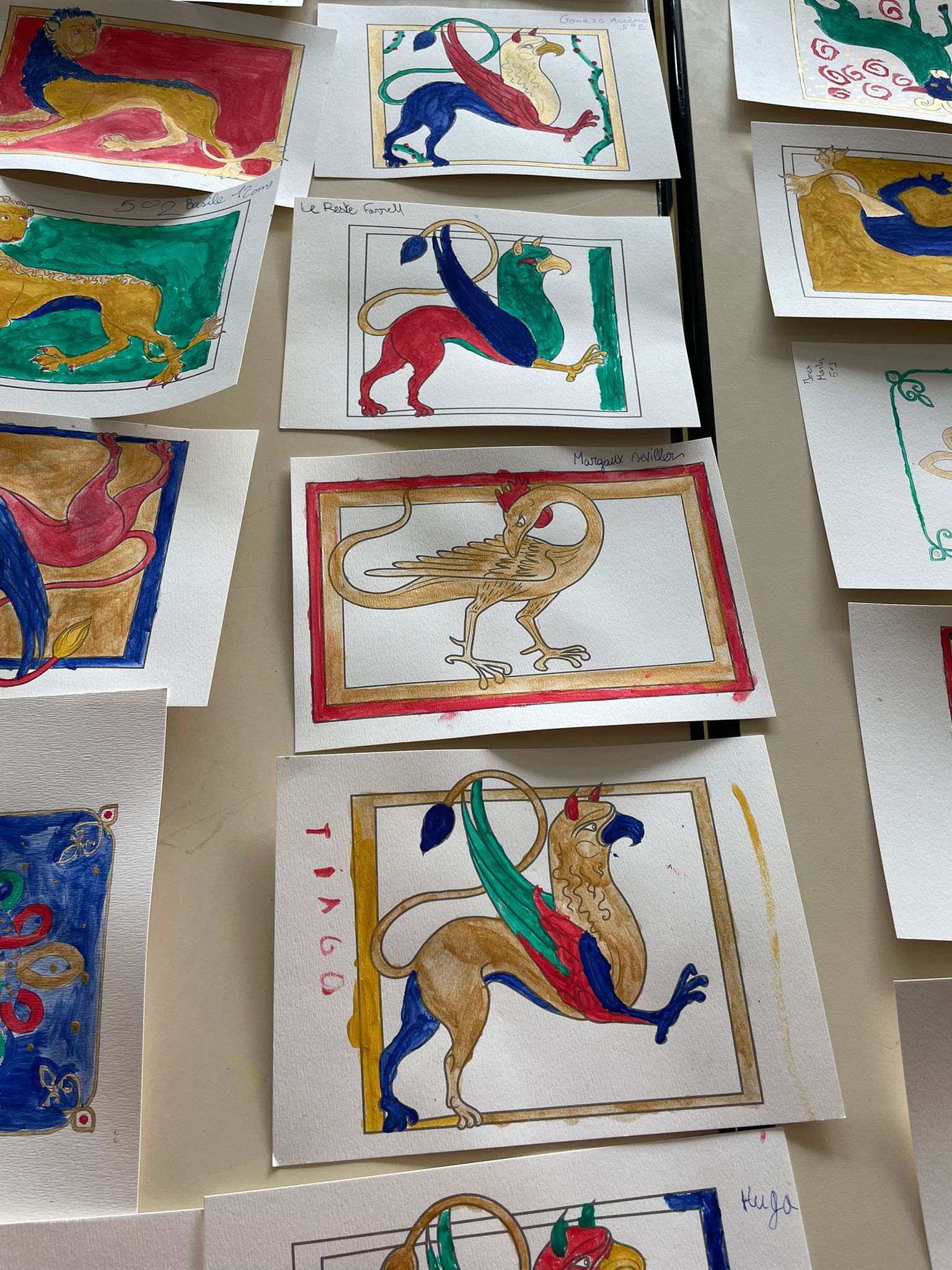 Les 5° de Cassignol : enluminons le collège !