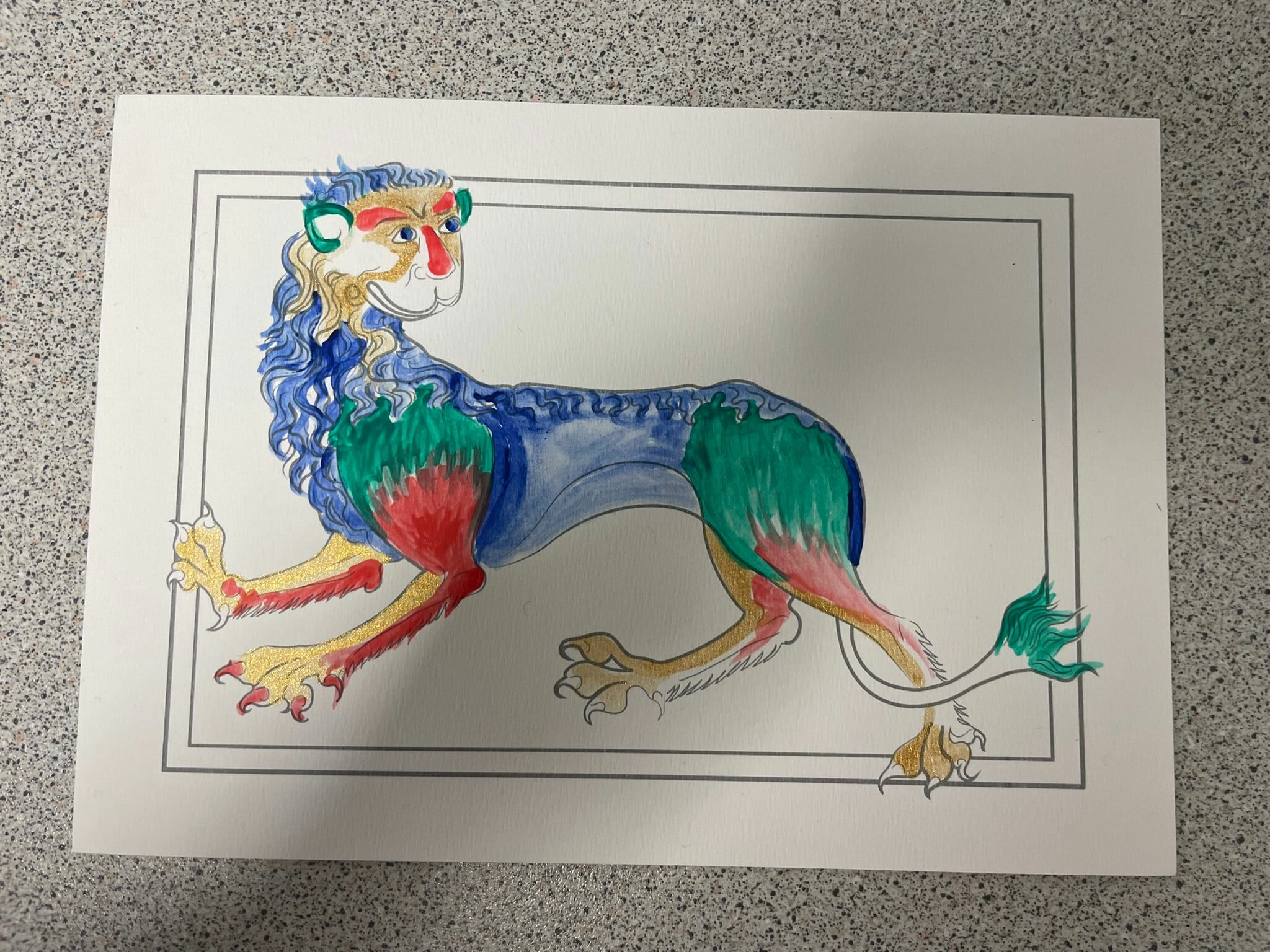 Les 5° de Casimir Fidèle découvrent ensuite l&rsquo;enluminure